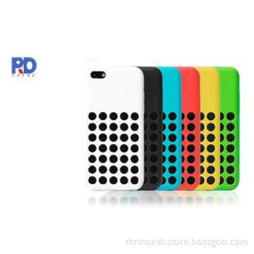 Cell Phone Case For iPhone 5C Silicone Hole Protective Cove